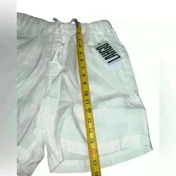 NWT Lahgo by lunya Woven Linen Shorts, Size Large*, Color White - Picture 4 of 10